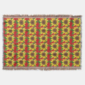 Zonnebloem Throw Blanket Deken (Voorkant)