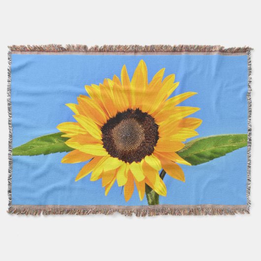 Zonnebloem Throw Blanket Deken (Voorkant)