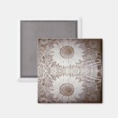 zonnebloem thuis magneet (Voorkant / Achterkant)