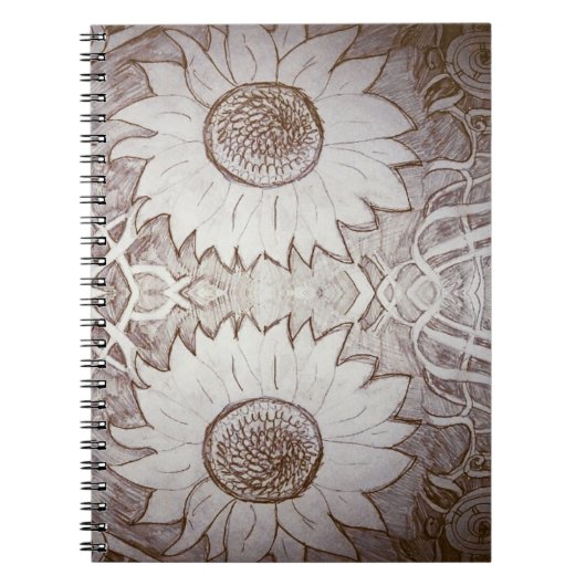 zonnebloem thuis notitieboek (Voorkant)