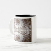 zonnebloem thuis tweekleurige koffiemok (Voorkant links)