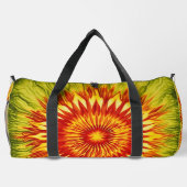Zonnebloem Tie Dye monogram persoonlijke Reis Tas (Achterkant)
