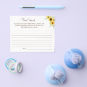 Zonnebloem Tijd Capsule bruiloft Flyer (Enkel)