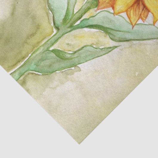 Zonnebloem Tissuepapier (Detail)