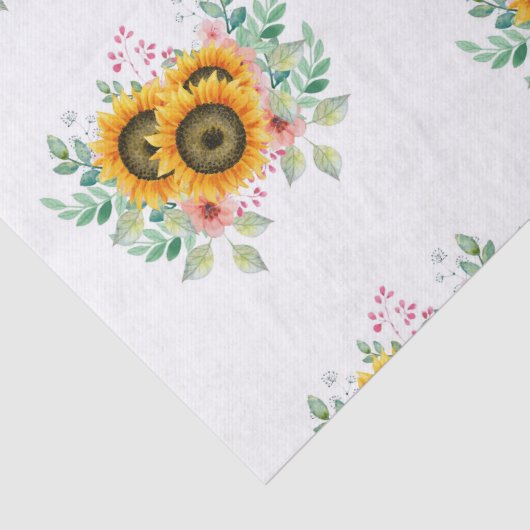 Zonnebloem Tissuepapier (Detail)