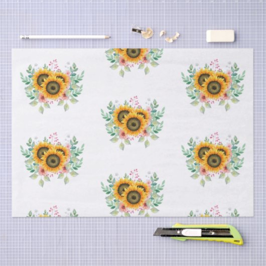 Zonnebloem Tissuepapier (Craft)