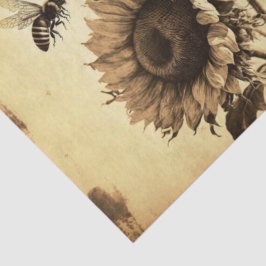 zonnebloem tissuepapier (Detail)