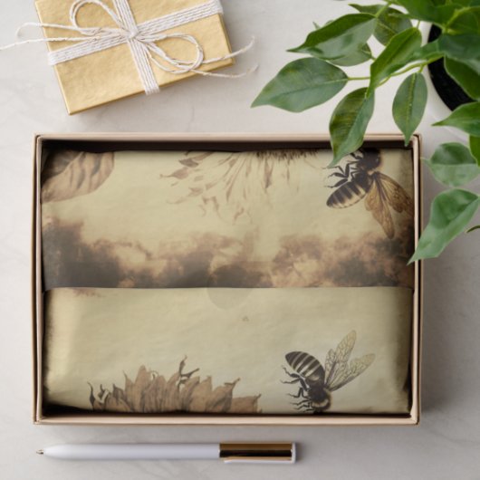 zonnebloem tissuepapier (Geschenk)