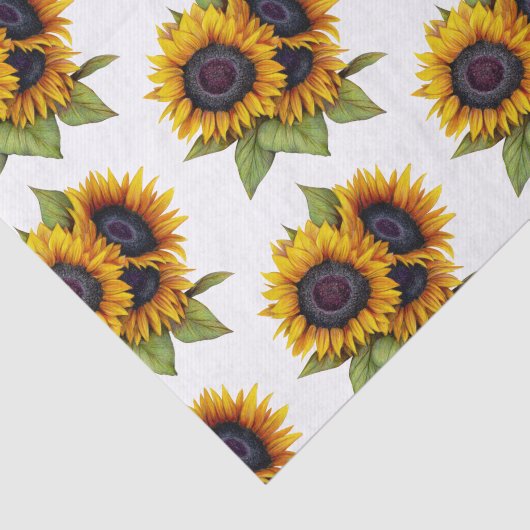 Zonnebloem Tissuepapier (Detail)