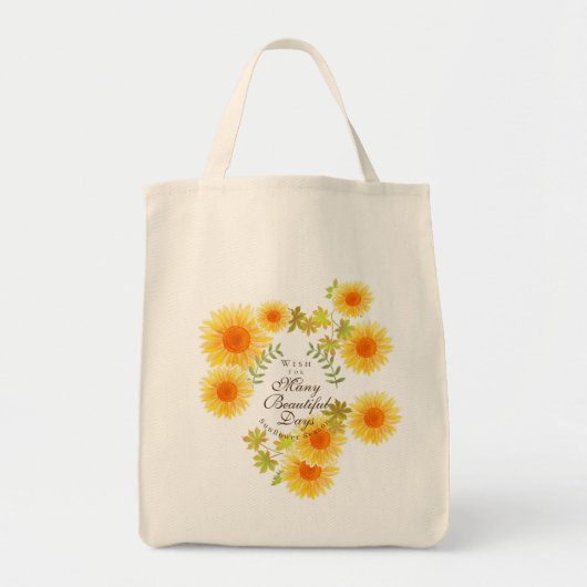 Zonnebloem Tote Bag (Voorkant)