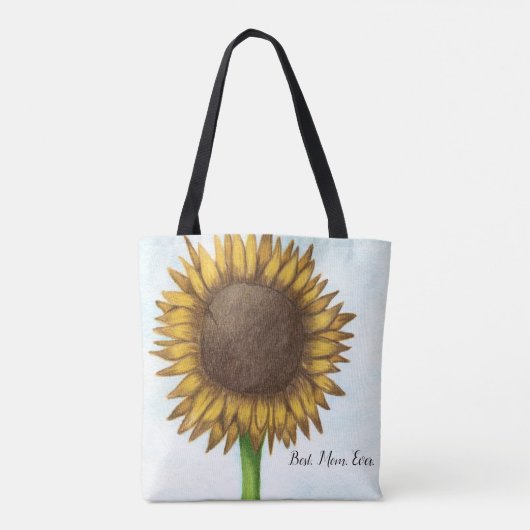  zonnebloem tote bag (Achterkant)