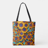 Zonnebloem Tote Tas (Achterkant)