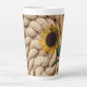 Zonnebloem Touw Latte Mok (Voorkant)
