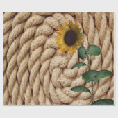 Zonnebloem Touw Mat Inpakpapier (Vlak)