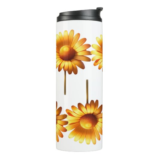 Zonnebloem Travel Mug Thermosbeker (Gedraaid links)