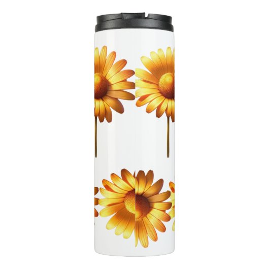 Zonnebloem Travel Mug Thermosbeker (Achterkant)