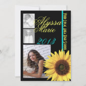 Zonnebloem Tri Foto Kaart (Voorkant)