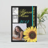 Zonnebloem Tri Foto Kaart (Staand voorkant)
