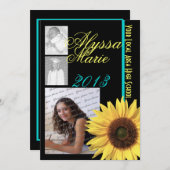 Zonnebloem Tri Foto Kaart (Voorkant / Achterkant)