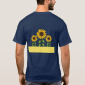 Zonnebloem Trio artwork T-shirt (Achterkant)
