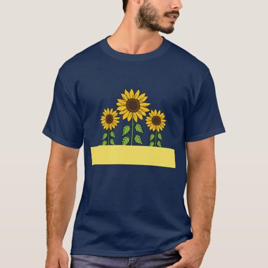 Zonnebloem Trio artwork T-shirt (Voorkant)