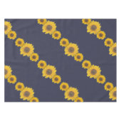 Zonnebloem trio in donkerblauw tafelkleed (Voorkant (Horizontaal))