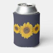 Zonnebloem trio voor bruiloften NO2 Blikjeskoeler (Blikje Achterkant)