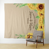 Zonnebloem Trouw Achtergrond Foto Prop Wandkleed (In Situ (horizontaal))
