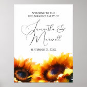 Zonnebloem Trouw Verlovingsfeest Decoratie (Voorkant)