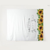 Zonnebloem Trouwachtergronden Wandkleed (Voorkant (horizontaal))