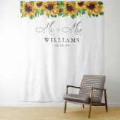 Zonnebloem Trouwachtergronden Wandkleed (In situ)