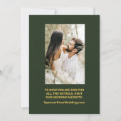 Zonnebloem Trouwbos Groen RSVP Kaart (Achterkant)