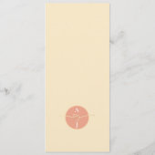 Zonnebloem Trouwmenu Menu (Achterkant)