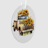 Zonnebloem Truck Ornament (voorkant)