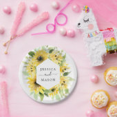 Zonnebloem Tuin Bruiloft Shower Papieren Bord (Feest)