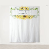 Zonnebloem Tuin Bruiloft We Do Achtergrond Foto Pr Wandkleed (Voorkant)