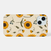 Zonnebloem Tuin Hoesje iPhone 15 Case (Achterkant horizontaal)
