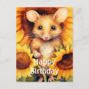 Zonnebloem Tuin Muis 9 van 17 Briefkaart