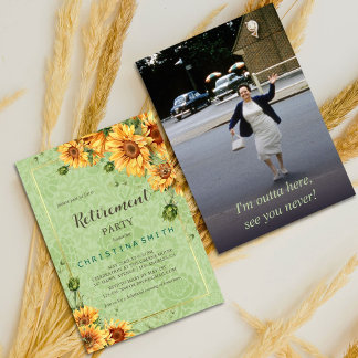 Zonnebloem Tuin Waterverf Pensioen Kaart