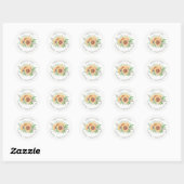 Zonnebloem Tuinadres Etiket Sticker (Vel)