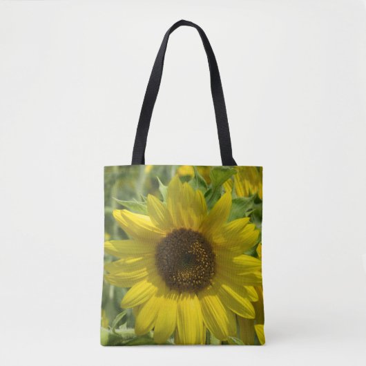 Zonnebloem Tuinbedrukte Canvas tas (Voorkant)