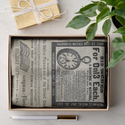  Zonnebloem Tuinbouw Ads Ephemera Tissuepapier (Geschenk)