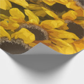 Zonnebloem Tuinland  Floral Cadeaupapier (Hoek)