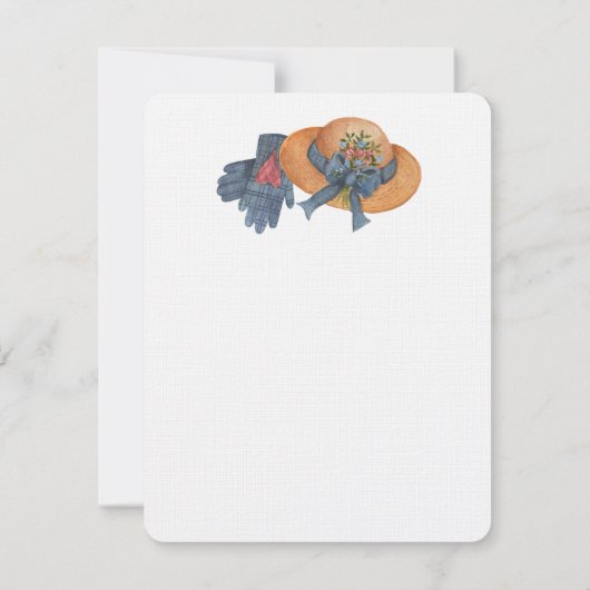 Zonnebloem Tuinuitnodiging / Blanco Kaart (Achterkant)