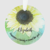 Zonnebloem Tuinvriendschap Monogram Inspiratie Ornament (voorkant)