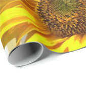 Zonnebloem Tulp Butterfly Stripe Wrapping Paper Cadeaupapier (Rol Hoek)