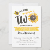 Zonnebloem Tweede uitnodiging (Voorkant)