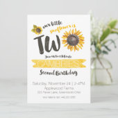 Zonnebloem Tweede uitnodiging (Staand voorkant)