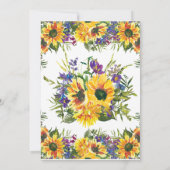 Zonnebloem Tweede uitnodiging (Achterkant)