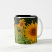 Zonnebloem Tweekleurige Koffiemok (Voorkant rechts)